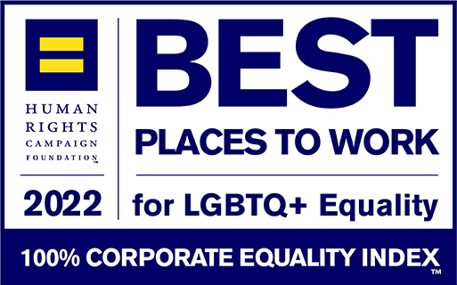 BEST PLACES TO WORK for LGBTQ + Equality Human Rights Campaign Foundation 2022